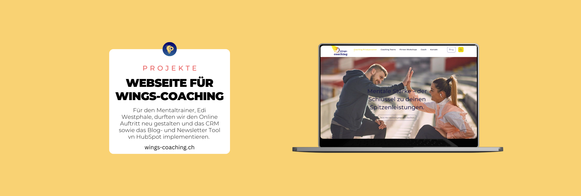 Webauftritt für Wings-Coaching